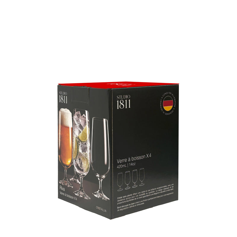 BOWRING - Riva Beverage 420ml (14oz) Set of 4