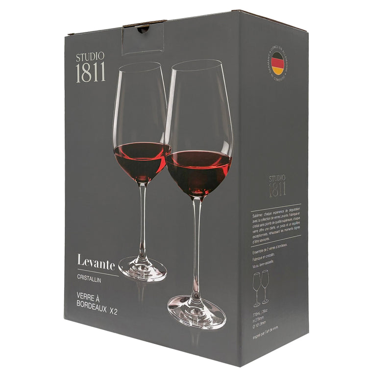 BOWRING - Levante Bordeaux 770ml (26oz) Set of 2