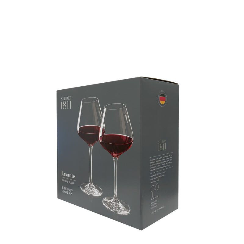 BOWRING - Levante Burgundy 860ml (29oz) Set of 2