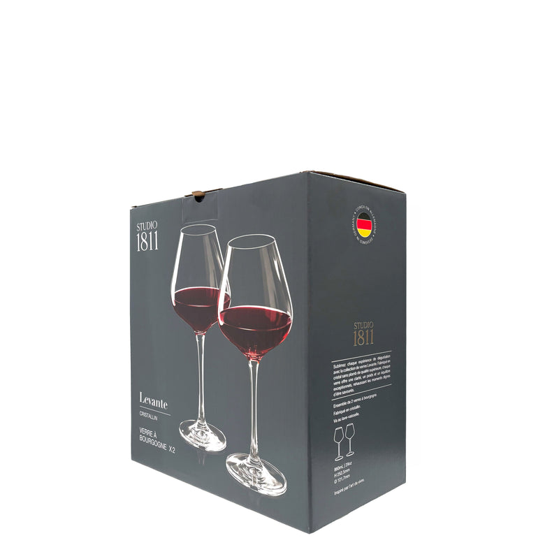 BOWRING - Levante Burgundy 860ml (29oz) Set of 2