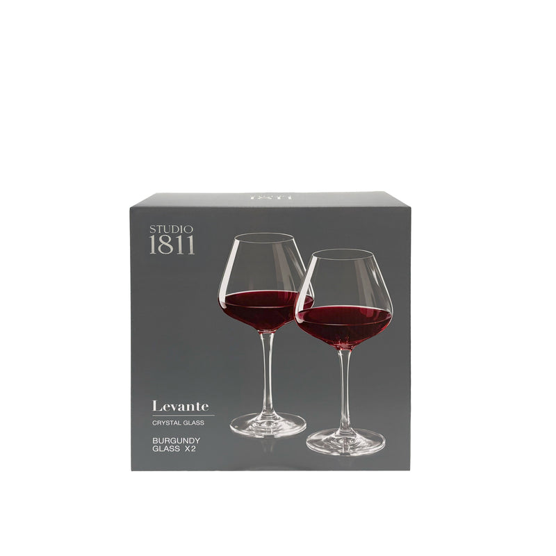 BOWRING - Levante Burgundy 860ml (29oz) Set of 2