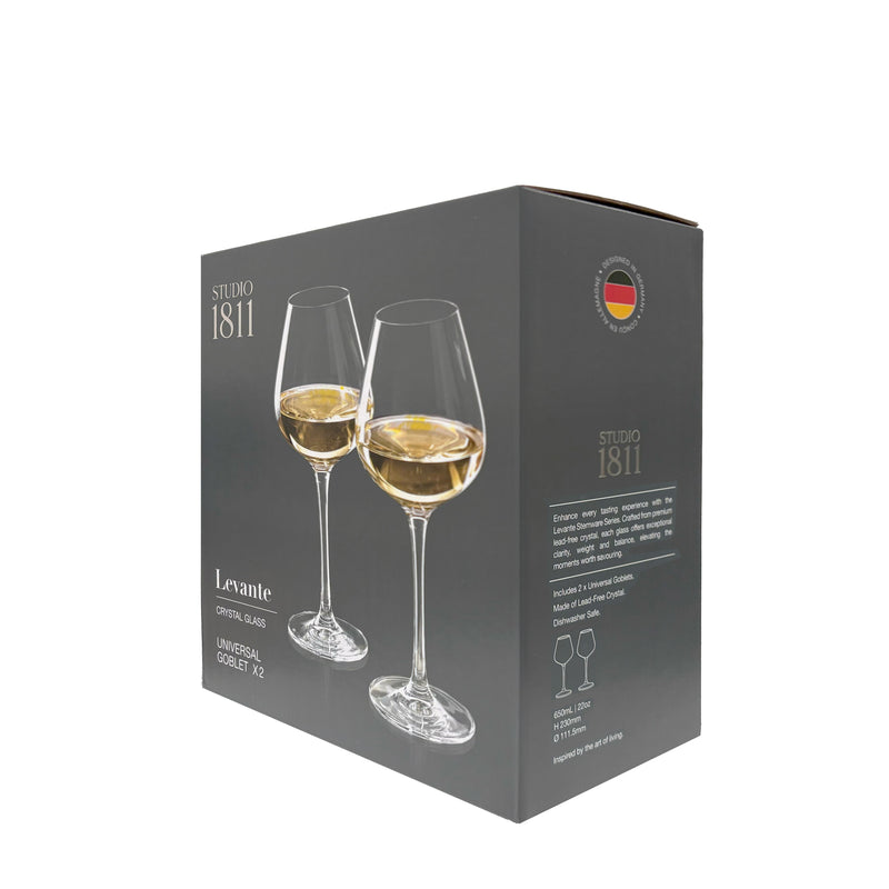 BOWRING - Levante Universal Goblet 650ml (23oz) Set of 2