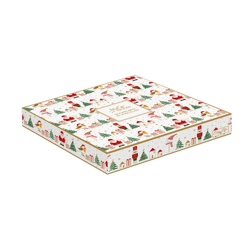 BOWRING - Let it Snow S/2 16cm Plates (Asst'd)