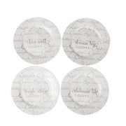 BOWRING - Celebration Set of 4 Dessert Plates