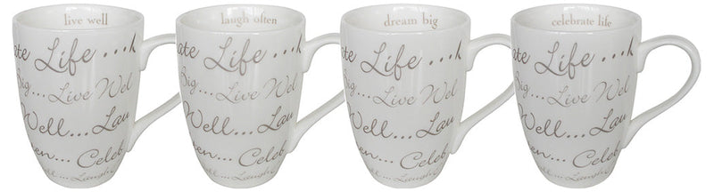 BOWRING - Celebration Set of 4 Mugs
