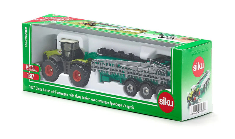 Siku - TRACTOR CLAAS XERION WITH SAMSON (1:87)