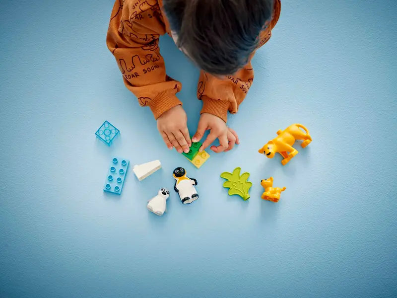 LEGO - 10442 - DUPLO - Wild Animal Families: Penguins & Lions - 10pcs