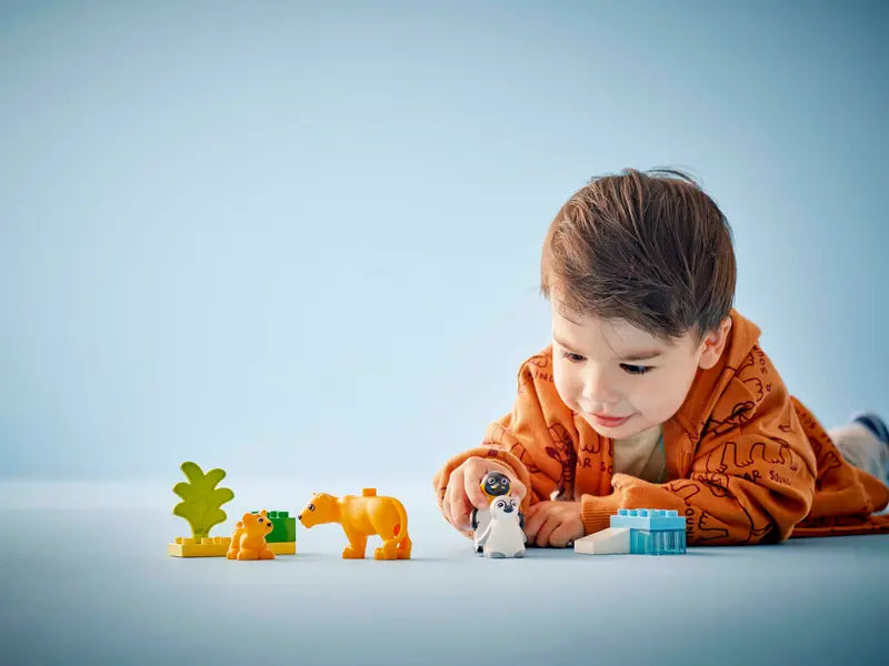 LEGO - 10442 - DUPLO - Wild Animal Families: Penguins & Lions - 10pcs