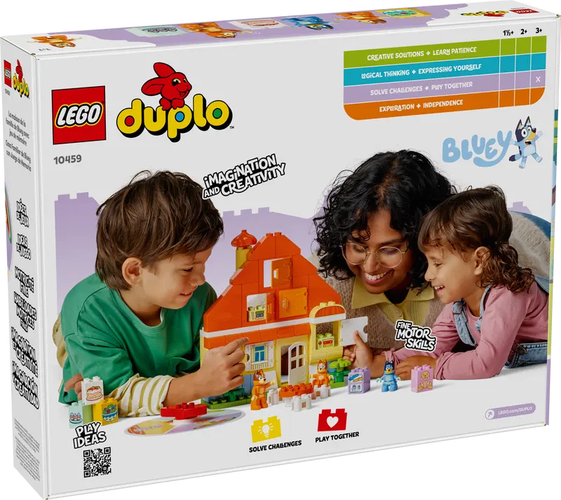LEGO - 10459 - BLUEY - Bluey's Family House with Memory Game - 83pcs
