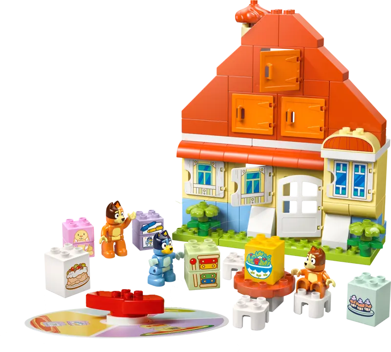 LEGO - 10459 - BLUEY - Bluey's Family House with Memory Game - 83pcs
