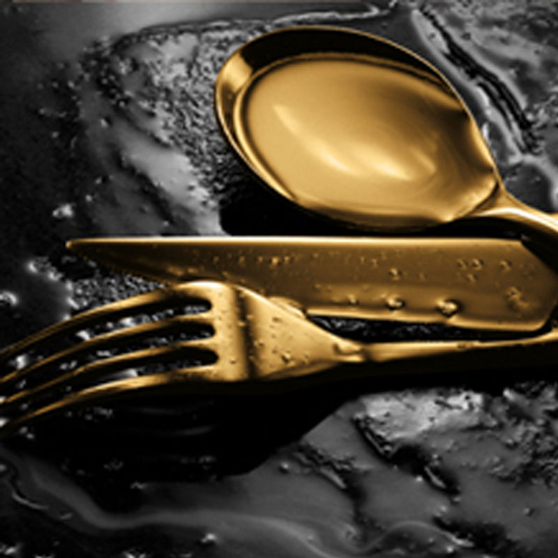 Mepra - Linea Ice Gold Serving Set - 2 Pcs. – MPR-108122110 – Image 2