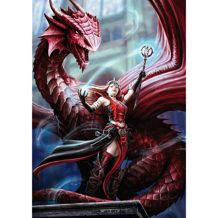 Trefl - 1000 Piece Jigsaw Puzzle - Premium Plus - Anne Stokes - Scarlet Mage