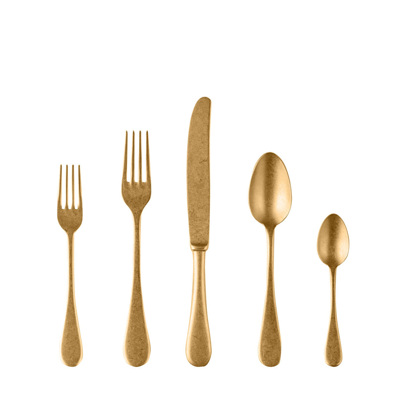 Mepra - Vintage Gold Flatware Set - 20 Pcs. – MPR-1097VI22020 – Image 1