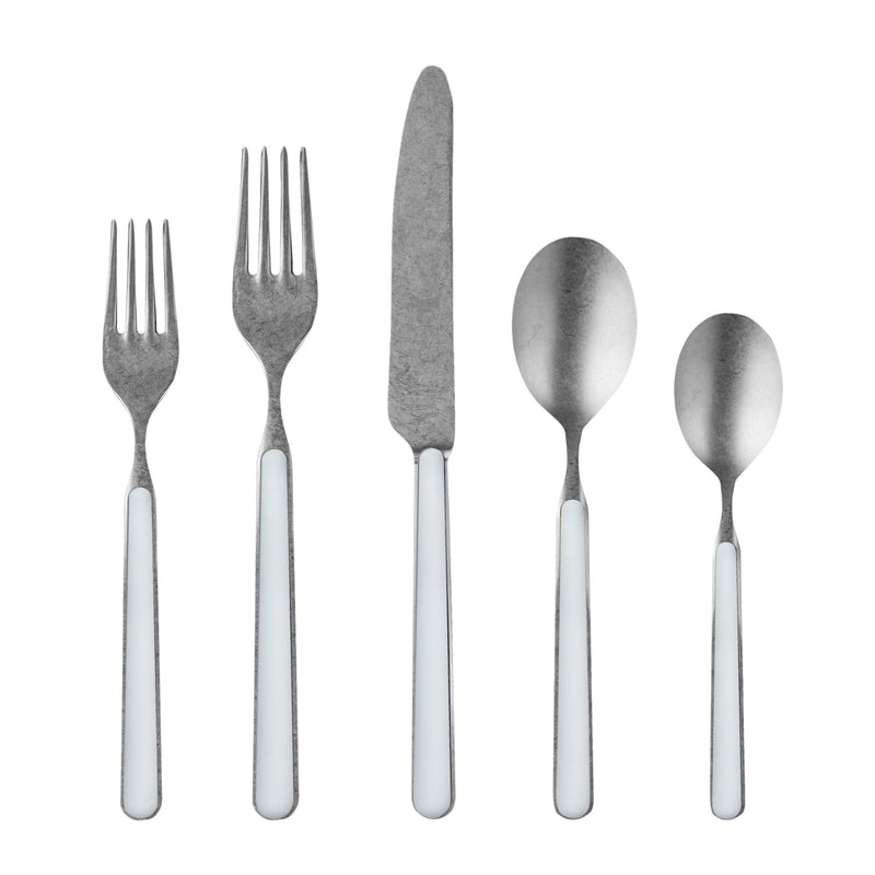 Mepra – Fantasia Pewter Light Blue – 20-Piece Flatware Set – 10A622020P – Image 1