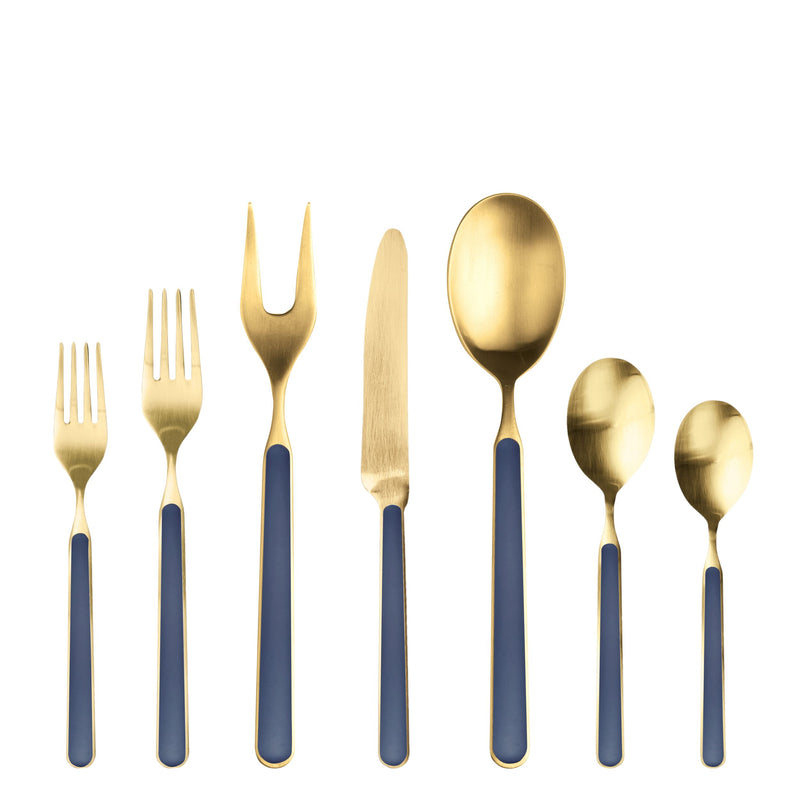 Mepra – Fantasia Ice Gold Cobalt – 32-Piece Flatware Set – 10C622032OI – Image 1