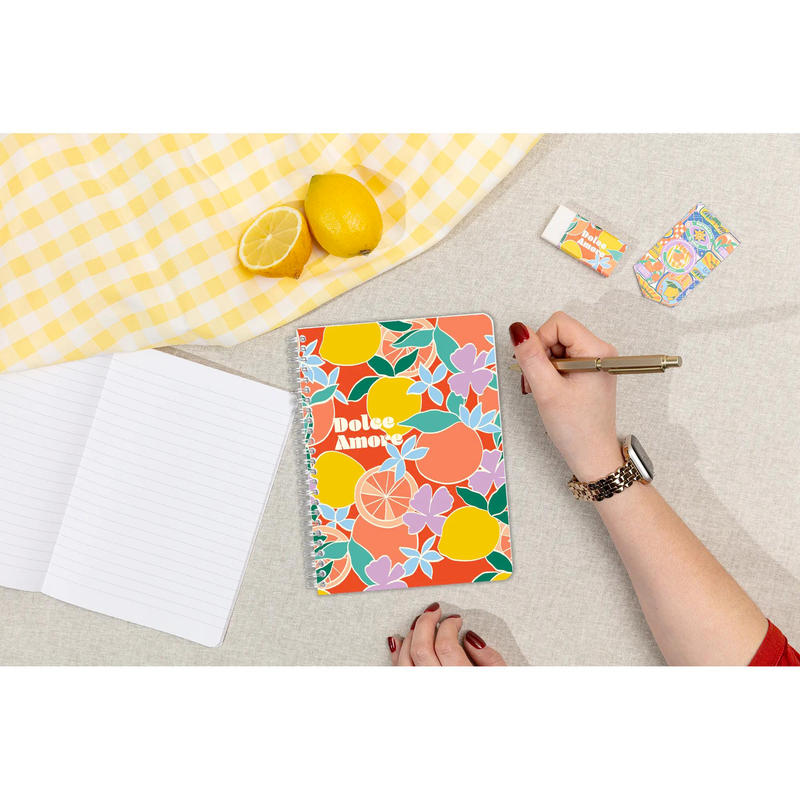 Clairefontaine Dolce Amore Notebook – A5 Wirebound / 148 Pages, assorted design