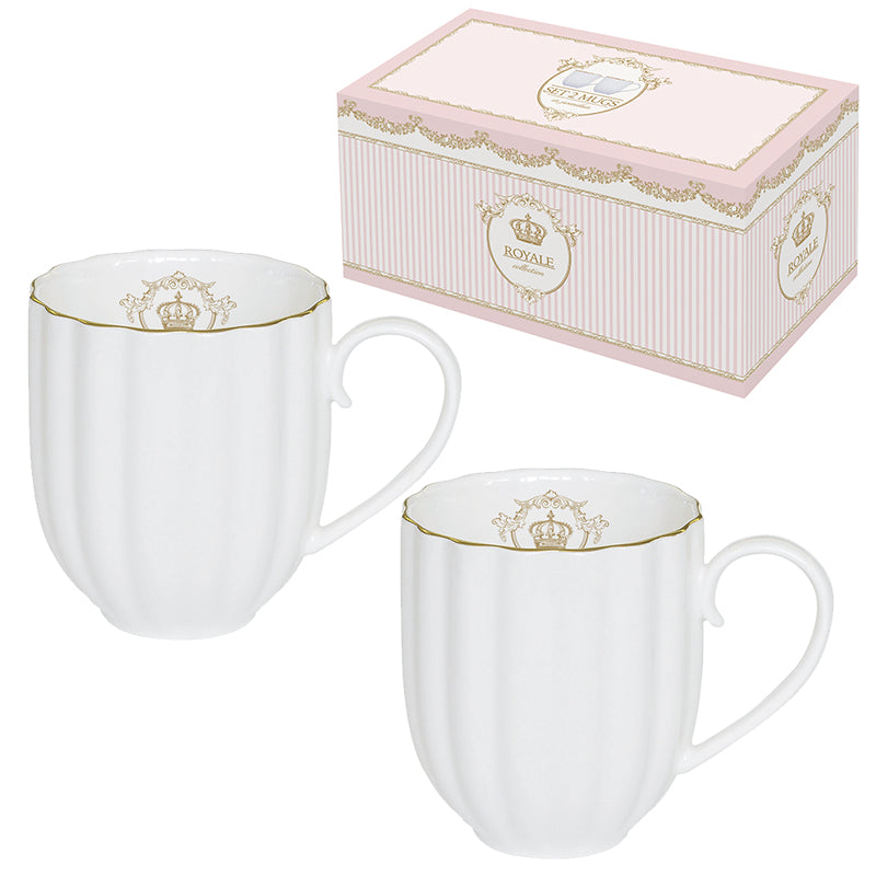 Easy Life - Royale White Set of 2 300ml Mugs