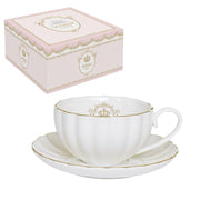 Easy Life - Royale White Cup & Saucer