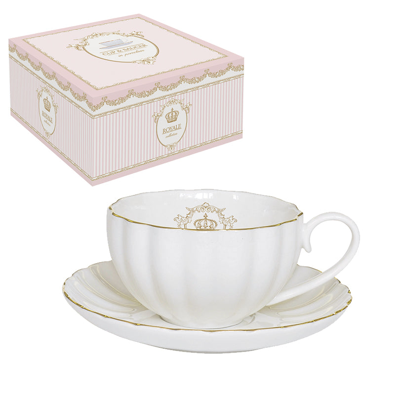 Easy Life - Royale White Cup & Saucer