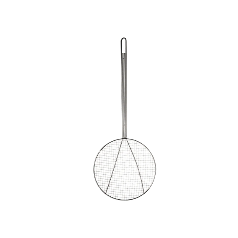 Browne - Skimmer, Square Mesh, 7"/18cm, Handle 14"/35.6cm, Nickel Plated