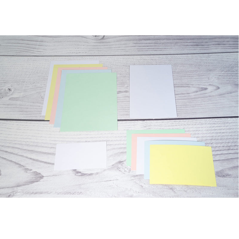 100 White Bristol Cards grid 5/5 (4X6in)