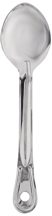 Browne - Conventional Serving Spoon - Solid - 11" / 27.9 cm - 1.5 mm Thickness - Stainless Steel - Mirror Finish