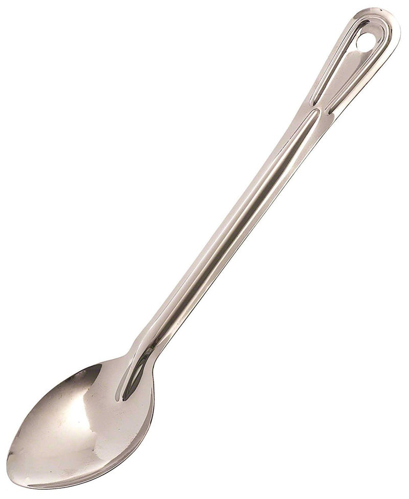 Browne - Conventional Serving Spoon - Solid - 13" / 33 cm - 1.5 mm Thickness - Stainless Steel - Mirror Finish