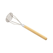 Browne - Masher - Round - Face - 5" / 12.7 cm - Wooden Handle - 25" / 63.5 cm - Stainless Steel