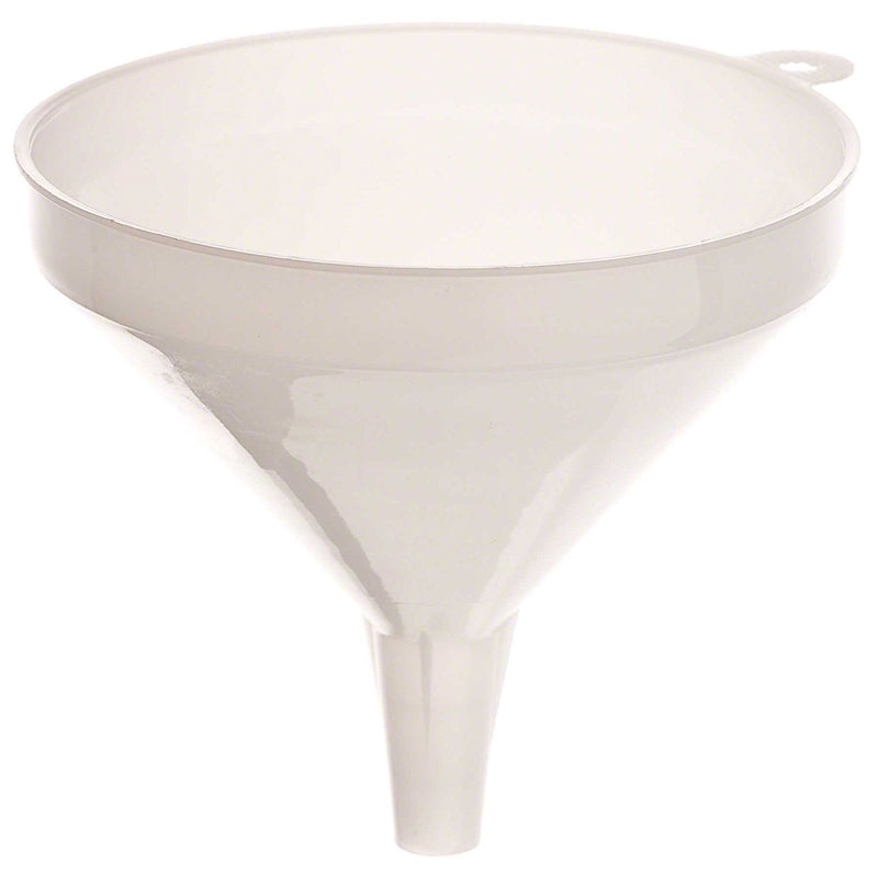 Browne - Polyethylene Funnel - 16 oz / 473 mL - 5.3" / 13.5 cm - Plastic - White