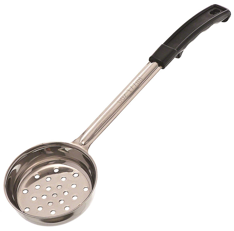 Browne - Portioner - One-Piece - Black Handle - Perforated - 6 oz / 177 mL
