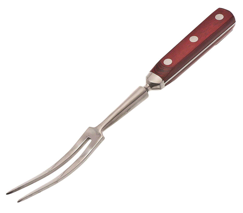 Browne - Pot Fork - Wood Handle - 14" / 35.6 cm - Stainless Steel