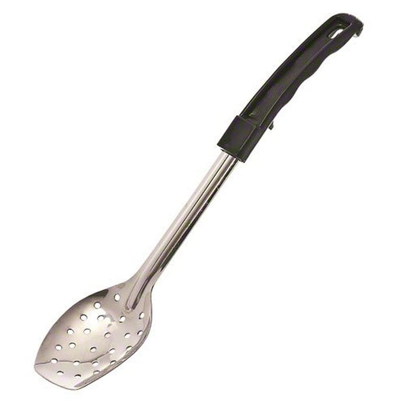 Browne - Serving Spoon - Black Handle - Perforated - 13" / 33 cm - Stainless Steel