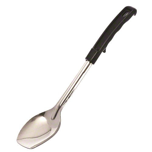 Browne - Serving Spoon - Black Handle - Solid - 13" / 33 cm - Stainless Steel
