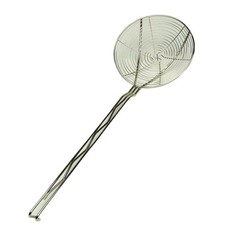 Browne - Skimmer - Spiral - 8" / 20.3 cm Bowl - Nickel Plated - Handle Length 17.6" / 44.5 cm