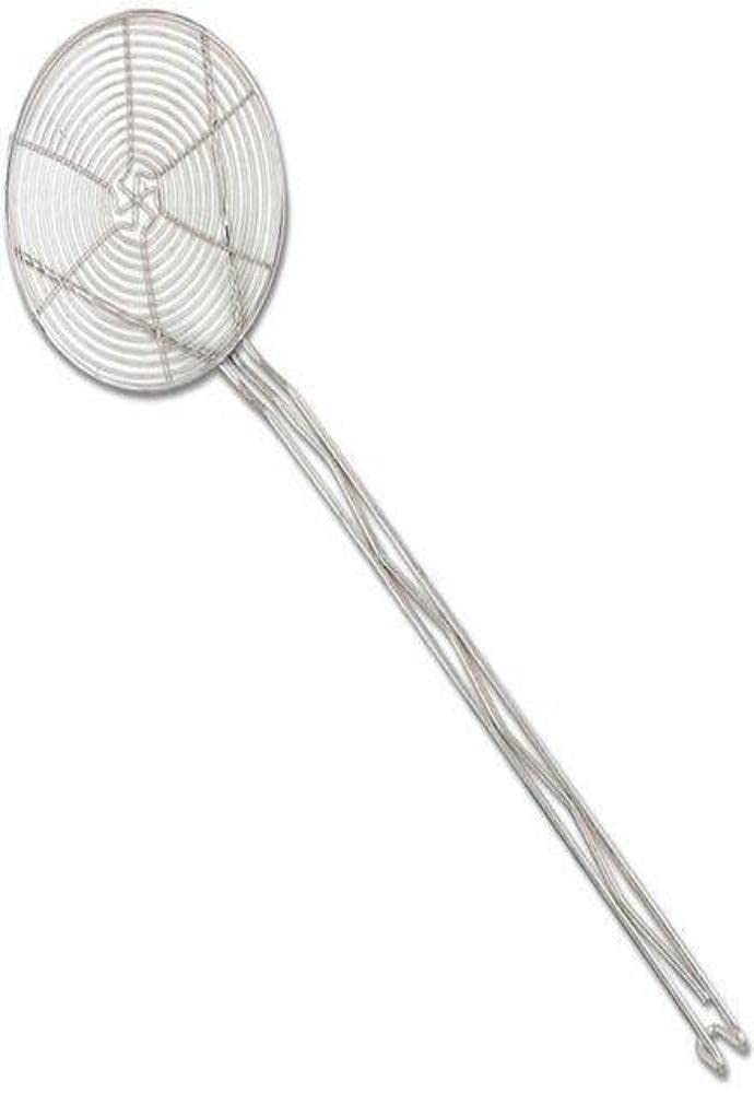 Browne - Skimmer - Spiral - 9" / 23 cm Bowl - Nickel - Plated - Handle Length 17.6" / 44.5 cm