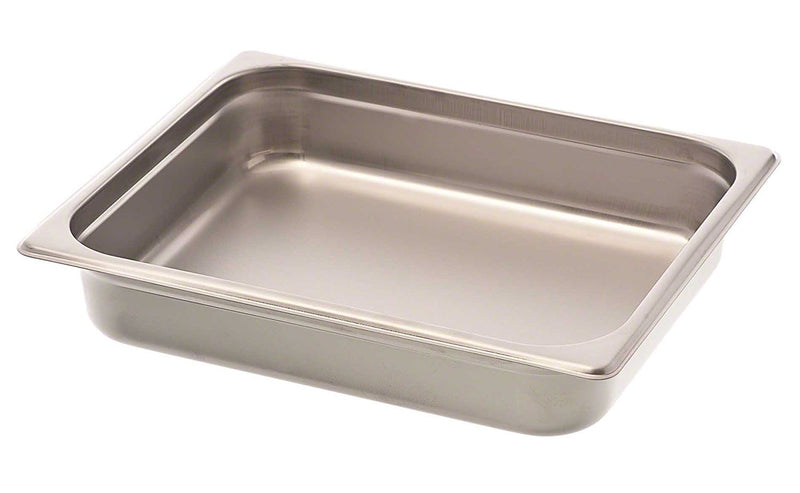 Browne - Steam Pan - Anti - Jam - 1 / 2 Size - HW - Deep - 2.5" / 6.4 cm - 4.3QT / 4 L - 22 Gauge - Stainless Steel - NSF