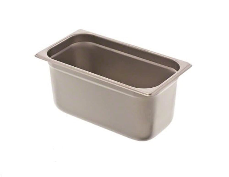 Browne - Steam Pan - Anti - Jam - 1 / 3 Size - 6" / 15.2 cm - 15.7QT / 14.8 L - Stainless Steel - 25GA - NSF