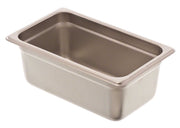 Browne - Steam Pan - Anti - Jam - 1 / 4 Size - HW - Deep - 4" / 10 cm - 3.1QT / 2.9 L - 22 Gauge - Stainless Steel - NSF