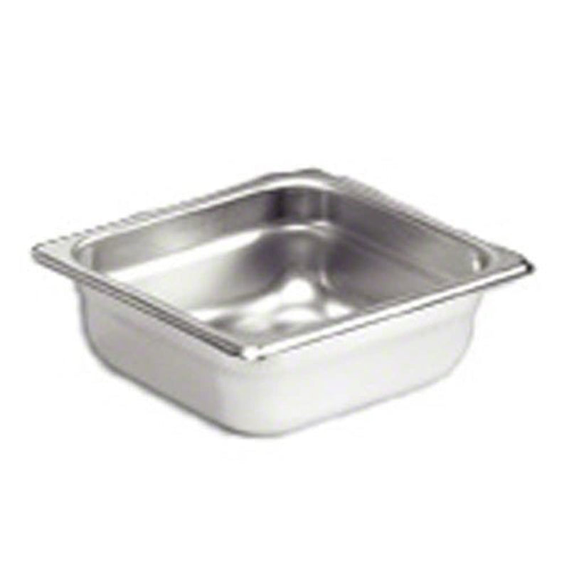 Browne - Steam Pan - Anti - Jam - 1 / 6 Size - 2.5" / 6.4 cm - 1.2QT / 1.1 L - Stainless Steel - 25GA - NSF