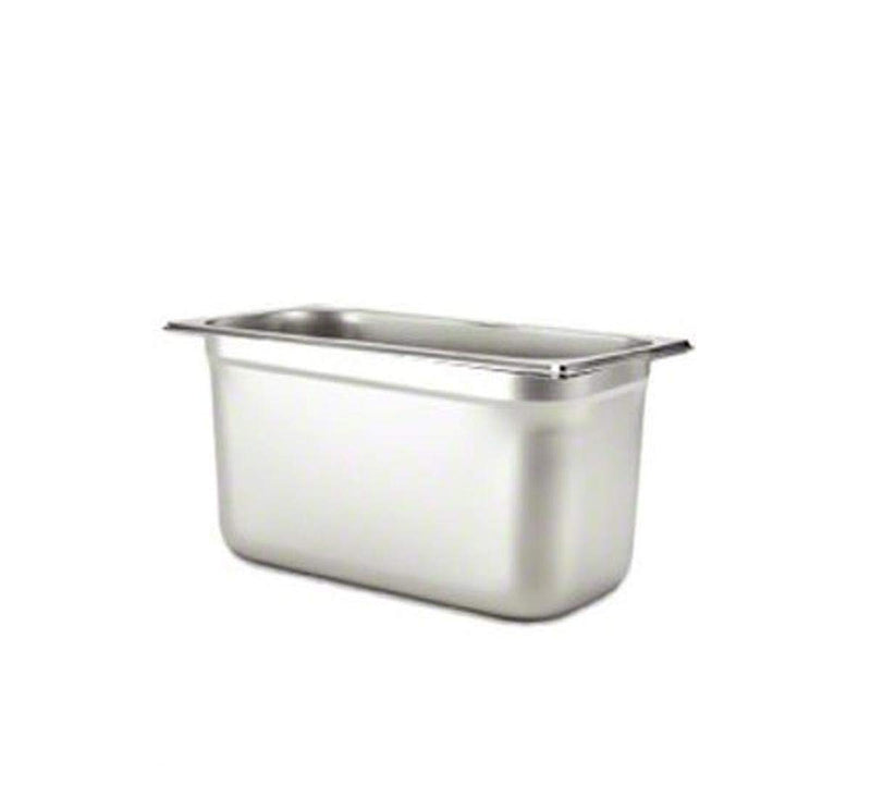 Browne - Steam Pan - Anti - Jam - 1 / 9 Size - 4" / 10 cm - 1.1QT / 1 L - Stainless Steel - 25GA - NSF