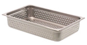 Browne - Steam Pan - Anti - Jam - Full Size - Perforated - HW - Deep - 4" / 10 cm - 14.8QT / 14 L - 22 Gauge - Stainless Steel - NSF