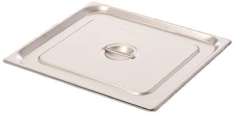 Browne - Steam Table Pan Cover - Two - Thirds - Solid - 18 / 8 - 13.9x12.9" / 35.3x32.8 cm - Stainless Steel
