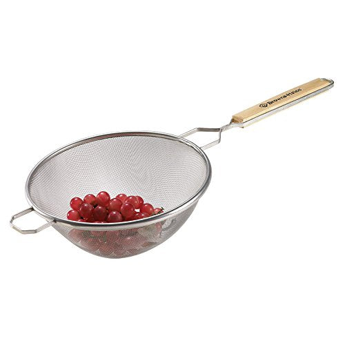 Browne - Strainer - Single - Mesh - Bowl - 4.5" / 11.4 cm - Wire Handle - 4.5" / 11.4 cm - Stainless Steel