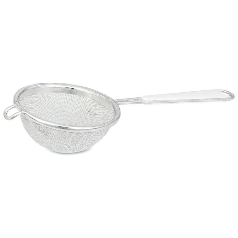 Browne - Strainer - Single - Mesh - Fine - Bowl - 10.8" / 27.4 cm - Wood Handle - 9" / 22.9 cm - Stainless Steel