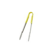 Browne - Tongs, One-Piece, coloured handle, SS PVC coating, 9"/23cm, Yellow