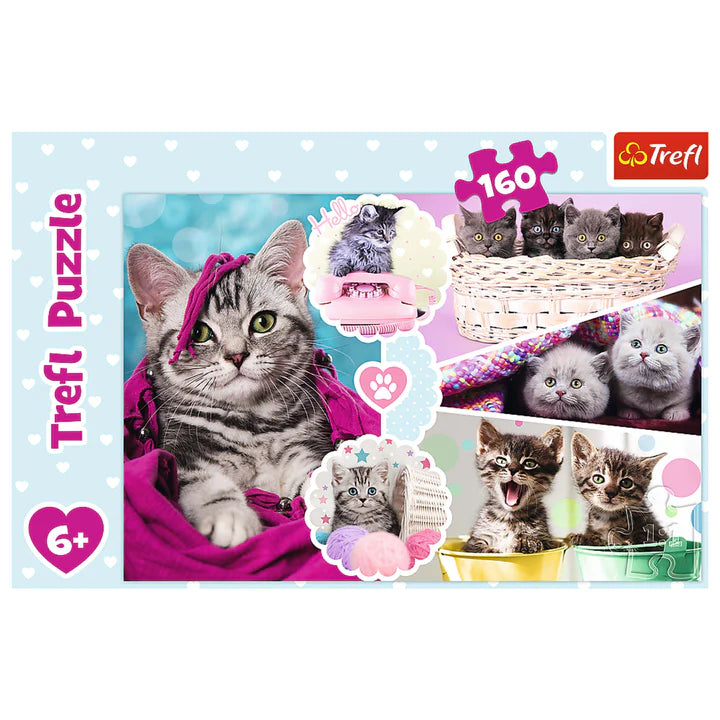 Trefl - 160 Piece Jigsaw Puzzle - Lovely Kittens