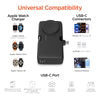 HyperGear - Powerbank Nano Ultra-Mini 5000mAh 20W USB-C PD Dual USB-C connectors, Magnetic Charging for Apple Watch and Kickstand - Black