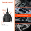 HyperGear - Car Mount Universal Cup Holder EZ Grip with 15W Wireless Fast Charging - Black