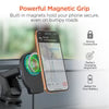 HyperGear - Car Mount 3-in-1 Kit Mag Grip with 15W Magnetic Wireless Fast Charging - Black