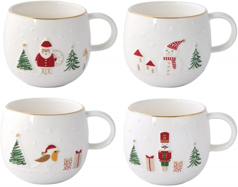 STUDIO-1811 - Let It Snow 400ml Mug 4 Asst'd/Inner